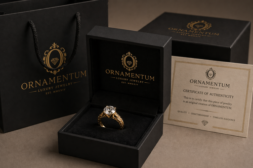 Elegant Gold Ring with Brilliant Center Diamond
